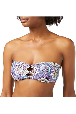 Seafolly Damska letnia bluzka bikini z perkalu, , 80B