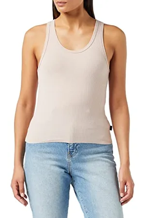 Dr Denim Pół-Singlet damska koszulka na ciało, różowy., XL