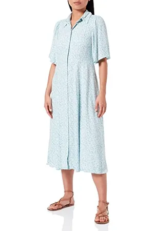 Y.A.S STELLI 2/4 damska sukienka S Midi sukienka, Sky Blue/AOP:STELLI, XS