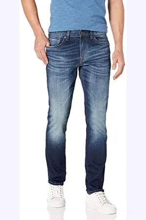 Buffalo David Bitton Męskie dżinsy dżinsowe Ash Slim, , 33W x 30L