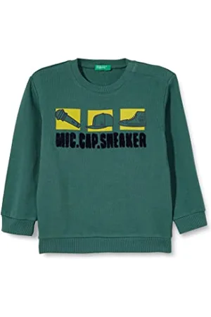 Benetton Bluza z kapturem dla dziewczynki, , 74