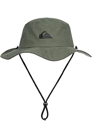 Quiksilver Mężczyźni Bushmaster Sun Protection Kapelusz, Oliwkowy, L-XL