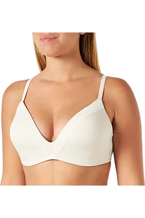 Sloggi Damski biustonosz Wow Embrace PU, bezprzewodowy biustonosz (białe światło M), L, , L