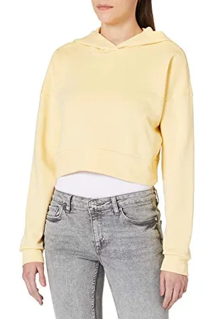 Noisy May Damska bluza z kapturem Nmlupa L/S Crop Hood Sweat Bg S z kapturem