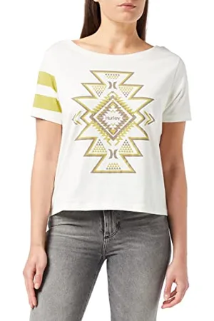 Hurley Damski T-shirt W Oceancare Totem Front Back Tee, , XS