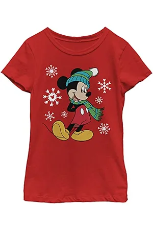 Disney Big Holiday Mickey T-shirt dla dziewczynek, , XL