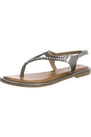 Inuovo 8368 damskie sandały z rzemykiem, srebrny - - 36 EU