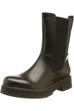 TOM TAILOR Damskie buty 4290806 Chelsea, czarne, 39 EU