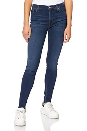 7 for all Mankind HW Skinny Dżinsy damskie, Niebieski (Dark Blue Dk), 31