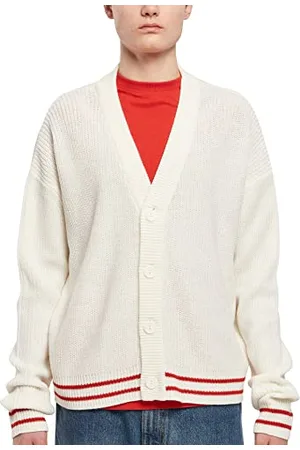 Urban classics Sporty Boxy Cardigan, modny męski kardigan z dzianiny o kroju oversize, dostępny w wielu kolorach, rozmiarach S-5XL, , 3XL