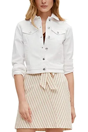 Comma, Kurtka damska Blazer, 0120 biała, 38