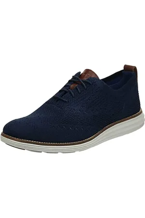 Cole Haan Original Grand Stitchlite Oxfords, męski, czarny, kość słoniowa, niebieski - - 40.5 EU