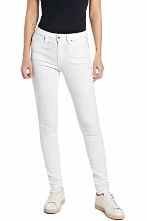 Replay Damskie dżinsy Luzien C-Stretch, 001 białe, 3228, , 32W / 28L