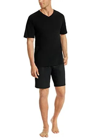 Schiesser Herren Schlafanzug Set Shirt und Hose kurz - Nachtwäsche