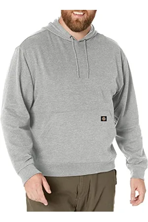 Dickies Męska bluza polarowa o średniej wadze, regularna bluza z kapturem, Szary (Heather Grey), M