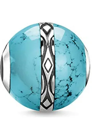 Thomas Sabo Damski koralik z ornamentem, srebro wysokiej próby 925, poczerniane srebro, cod. K0325-878-17