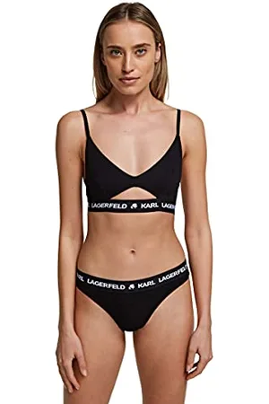 Karl Lagerfeld Damski biustonosz z logo Peephole, , XL