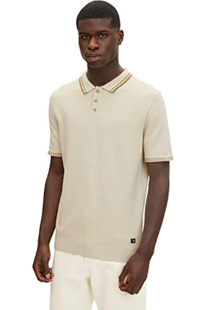 TOM TAILOR Męskie Koszulka z dzianiny z bawełny 1029722, , XS