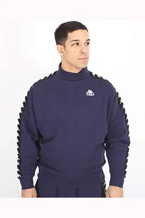 Kappa Alkhe Authentic Fleece damska koszulka treningowa, niebieski (Blue Greystone/Czarny), L