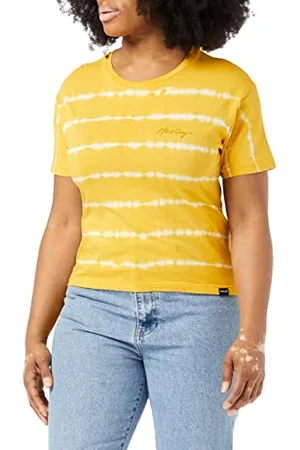 Hurley Damska koszulka W Oceancare Palm Stripes Ss Tee, , XS