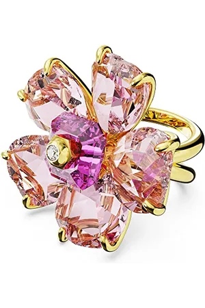 Swarovski Pierścionek koktajlowy Florere, Kwiat, , Powłoka w odcieniu złota