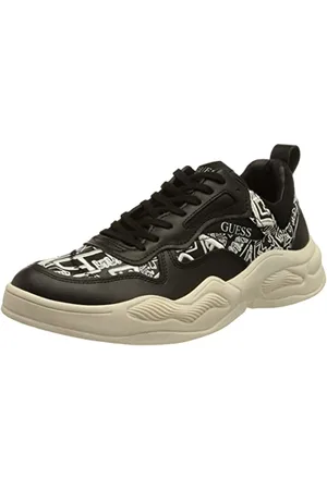 Guess Europe SAGL Męskie sneakersy basowe, czarne, rozmiar 43 EU, , 43 EU
