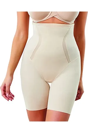 Maidenform Damskie mocne podstawy - wyszczuplające uda z wysokim stanem, Beżowy (Latte Lift), XXL
