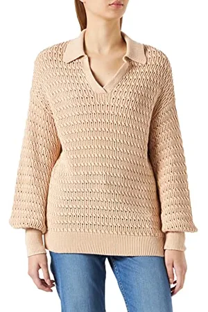 NA-KD Damski sweter z dzianiny z dekoltem w serek oversize, , M