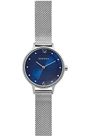 Skagen Anita Lille Zegarek dla kobiet, mechanizm kwarcowy z paskiem ze stali szlachetnej lub skóry