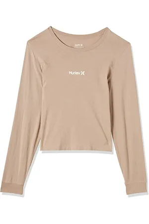 Hurley Damska koszulka OAO Smalls z długim rękawem Tee T-Shirt (Simply Taupe), L