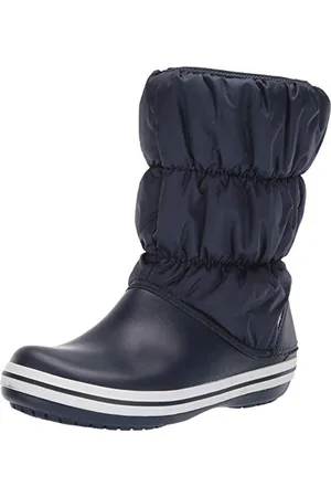 Crocs Damskie buty zimowe WOM Snow, Niebieski granatowy biały, 18/19 EU