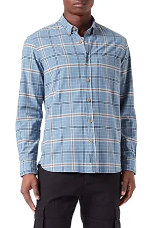 Camel Active Męska koszula 409110/8S10, niebieska (Denim Blue), S