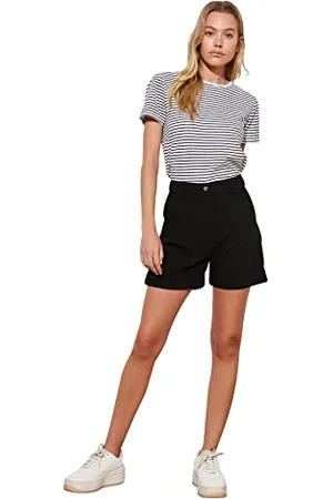 Trendyol Damskie szorty i bermudy casualowe, czarne, 40