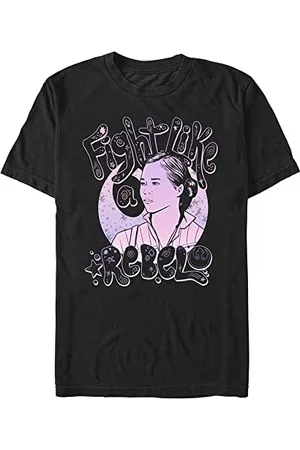 STAR WARS Unisex Rebel Rose Organic Short Sleeve T-shirt, , XXL