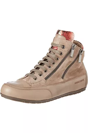 Candice Cooper Kobieta Sneakersy na Zamek - Damskie trampki Lucia Zip, Kamienny Tortora, beżowy, 40.5 EU