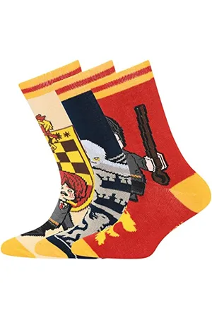 LEGO Wear Harry Potter skarpety unisex 3-pak Gryffindor LWHans 103 skarpety 3 szt, 352 ciemnoczerwone, 26/27
