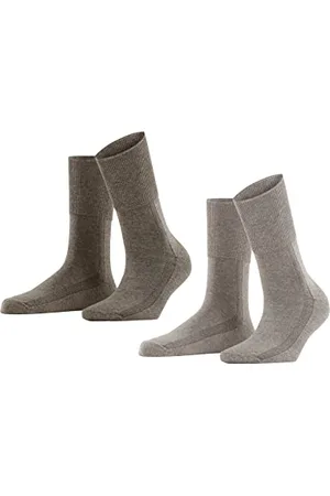 ESPRIT Damskie skarpety Easy Rib 2-pak bawełna lyocell półwysokie bez wzoru, 2 pary skarpetek, wielokolorowe (asortyment 0040), 35-38 (2 sztuki)