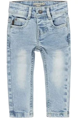 Koko Chłopcy Boys Light Blue with Logo Label Jeans, , 9 miesi?cy