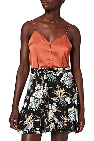 Urban classics Damska spódnica z wiskozy, mini skort, dostępna w wielu różnych kolorach, rozmiary od XS do 5XL, , 3XL