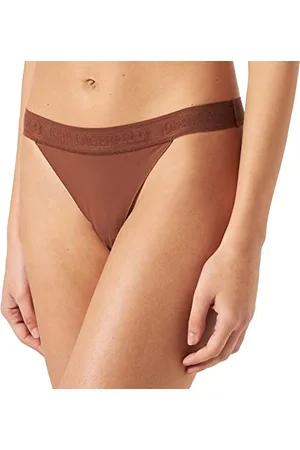 Karl Lagerfeld Damskie ultralekkie spodnie z logo Thong Panties, , L