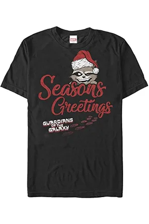 Marvel Unisex Gotg Classic Hidden Rocket Organic Short Sleeve T-shirt, , XXL