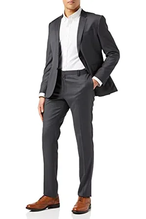 Hackett Męska kurtka Plain Wool Twill R CC Business Suit Jacket, , 44