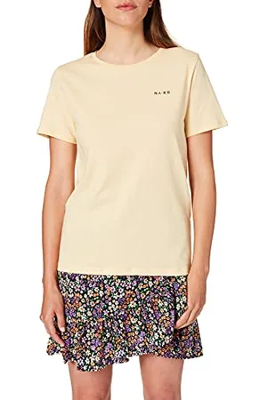 NA-KD Damska koszulka z logo Basic, , L