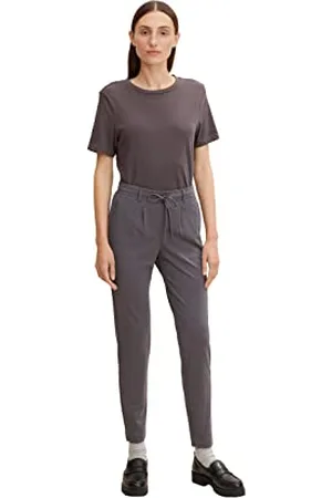 TOM TAILOR Damski Spodnie z dżerseju o luźnym kroju 1008375, , 34W / 30L