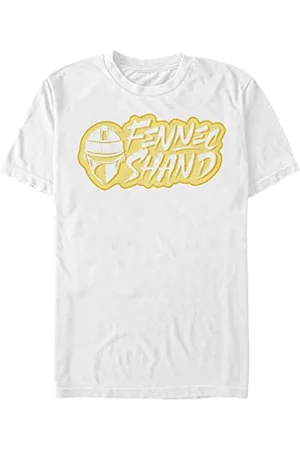 STAR WARS Unisex Fennec Shand Text Logo Organic Short Sleeve T-Shirt, , XL