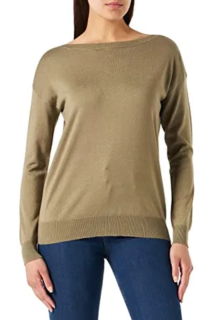 Kaffe Damski sweter Mala Knit Luźny Fit Długi Rękaw Sweter, , XXL