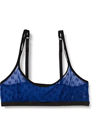 Karl Lagerfeld Damski Kl Monogram Flock Bralette Bra, , XS