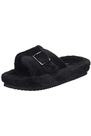 flip*flop Damskie kapcie typu furbuckle, czarne, 36 EU