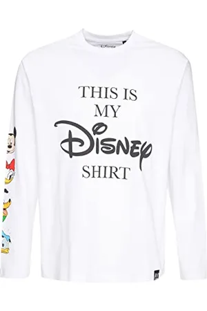 Recovered Clothing Unisex Disney This is My Relaxed L/S White by XXL T-Shirt, , XXL