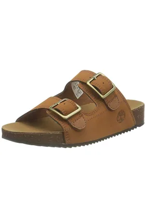 Timberland Dziecięce sandały Castle Island Slide (Youth) uniseks, brązowy - - 33 EU